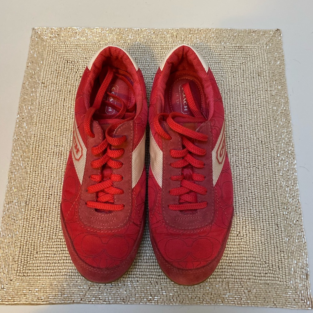 Coach pink sneakers!
